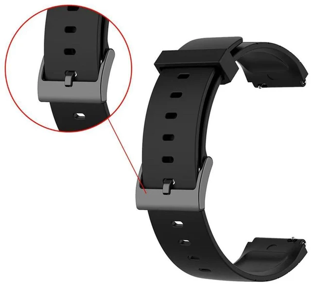 Alt view image 3 of 4 - 3X Sport Watchband Strap For Watch Band Soft Silicone Replacement Bands Strap For Mi Watch Strap Black