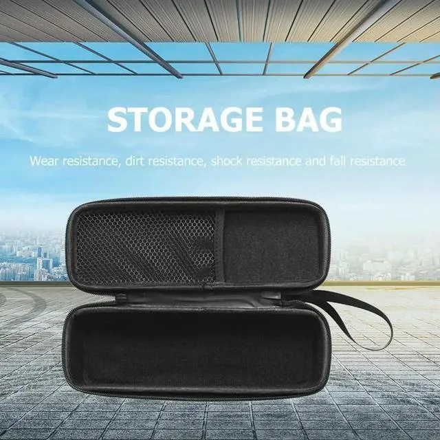 Alt view image 2 of 4 - Nylon Carrying Case with Mesh Pocket Protective Travel Case Travel Carry Bag for Sound Joy Bluetooth-Compatible Speaker