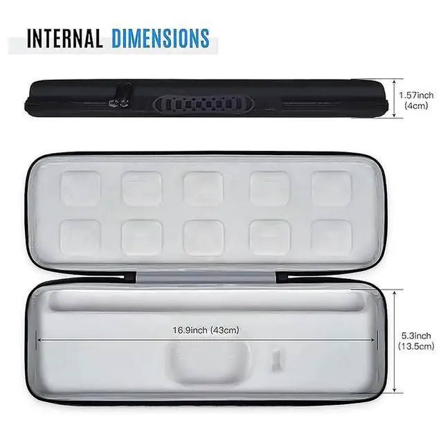 Alt view image 4 of 4 - Hard Case Replacement Anti-Scratch Protective Carrying Keyboard Case Hard Case for MX Keys S Wireless Keyboard