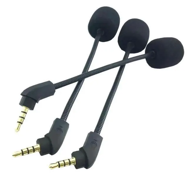 Alt view image 4 of 7 - Replacement Game Mics Microphone Boom 3.5mm for HyperX Cloud Revolver S Microphone PC Gaming Headsets Mic Boom Accessory