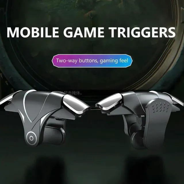 Alt view image 3 of 4 - for PUBG 4 Finger Mobile Gaming Trigger Mobile Game Joystick Trigger Aim Shooting Trigger Button for Android Phone