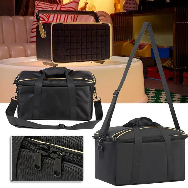Alt view image 3 of 4 - Carrying Case Bag Shockproof Travel Case Anti-Drop Waterproof Adjustable Shoulder Strap for JBL Authentics 300 Speaker/Cable