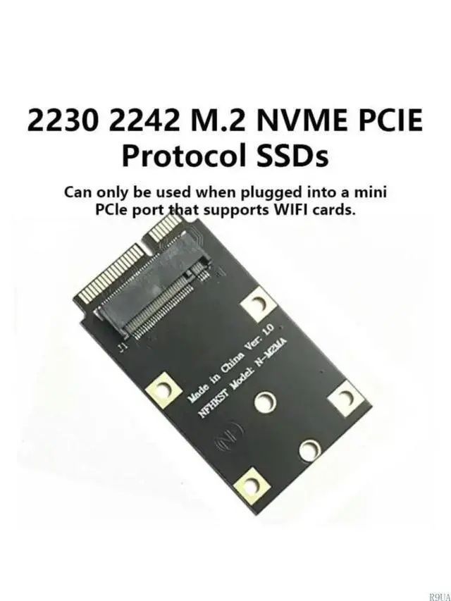 Alt view image 2 of 4 - Fast Speed Mini PCIe to M.2 NVMe SSDs Converters for 2230 2242 Drives