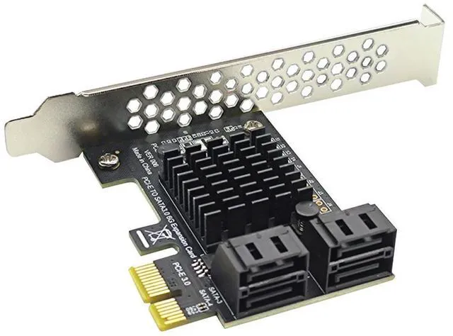 Main image of Adapter Converter Card Module Board 4 Port SATA III PCIe Card 6Gbps SATA 3.0 to PCI Express 1X Adapter with Bracket
