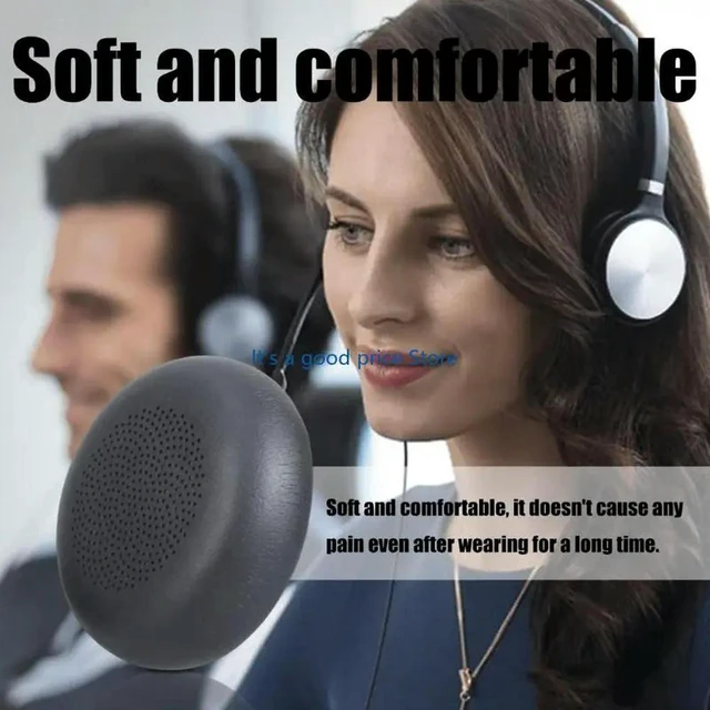 Alt view image 6 of 7 - 1Pair Ear Pad Headsets Earmuffs for WH64 YHS36 WH62 WH66 Headphones Earpads Ear Pad Sponges Cushions Cover