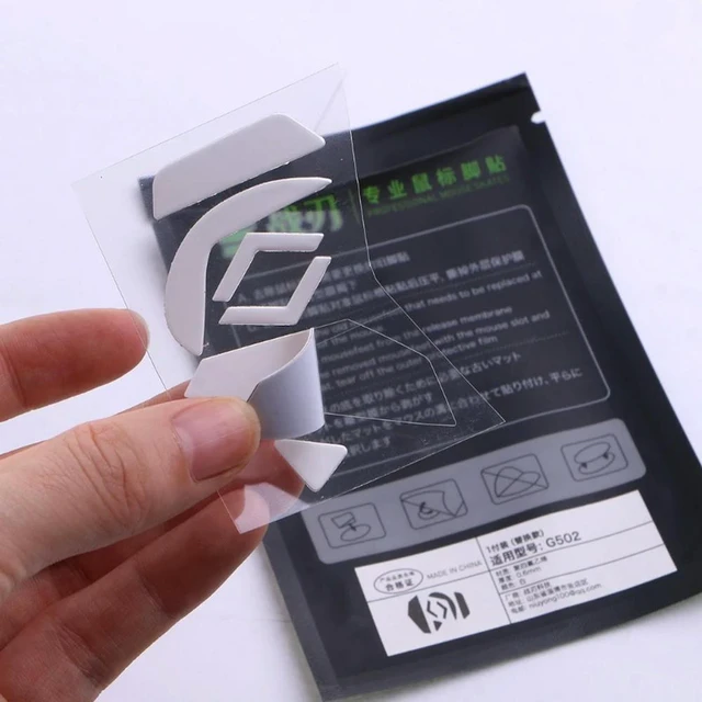 Alt view image 4 of 4 - 1Pack Mouse Skates for G502 Mouse Feet Pads Replacement Glide Feet Mouse Skates Sticker White
