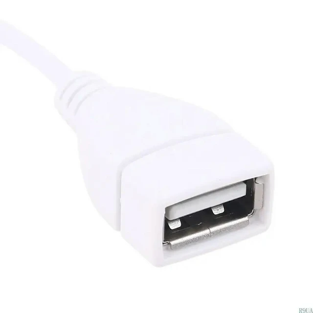 Alt view image 4 of 4 - Extension Data Cable with ON/Off Switch for USB LED Strips Fan Desk Lamp