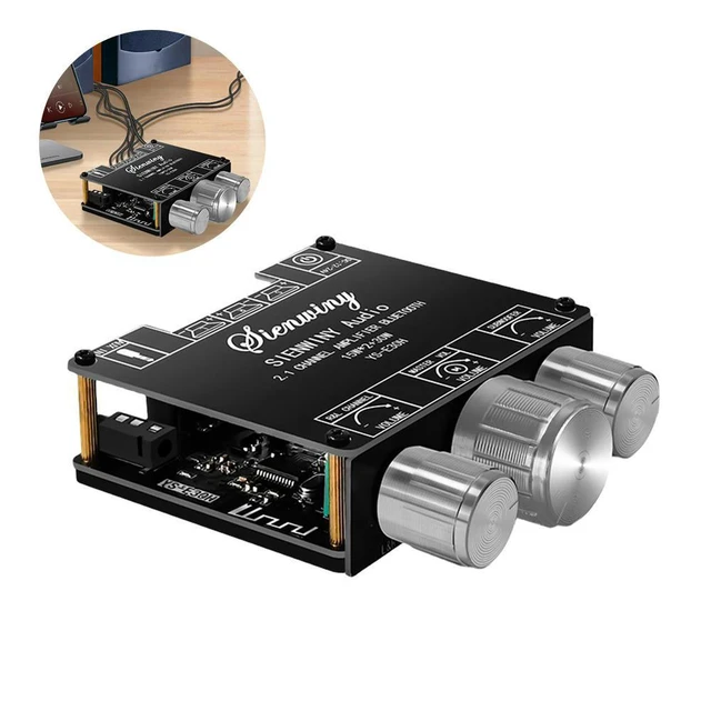 Alt view image 2 of 4 - YS-E30H 2.1 Channel High Power Audio Stereo Amplifier Board Bluetooth-Compatible for Store Home Theater Speakers