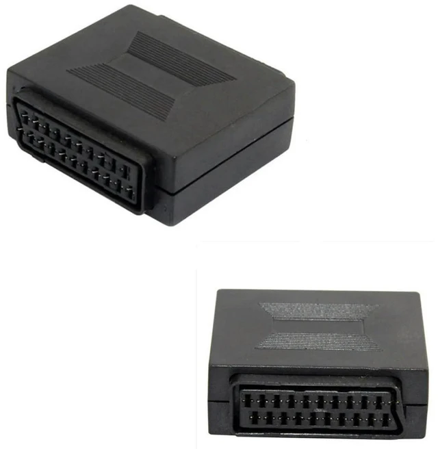 Alt view image 2 of 7 - JoniSerl SCART Coupler 21 Pin SCART Lead Cable Female to Female Socket Connector for Join Two Scart Cables Together
