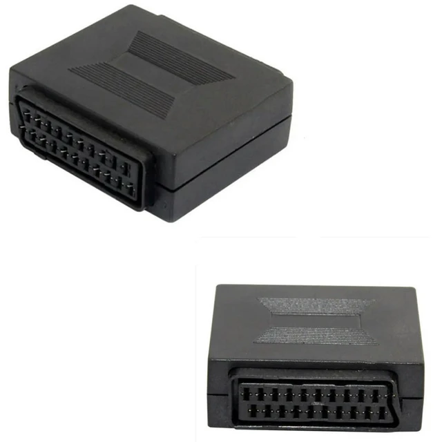 Alt view image 5 of 7 - JoniSerl SCART Coupler 21 Pin SCART Lead Cable Female to Female Socket Connector for Join Two Scart Cables Together