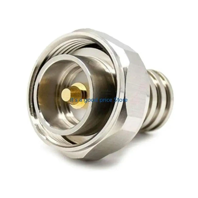 Alt view image 5 of 7 - Coaxial Adapter L29 7/16 DIN Male To N Female Connectors Cable Connectors Plug Screw Solder Speaker Bucket Adapter Socket
