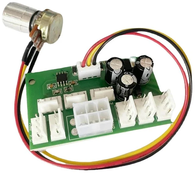 Main image of DC12V Fan Speed Controller 3/4-Wire PWM Fan Controller Board 8-Way High Power Standby 0.015A 25khz for Computer Case Fan