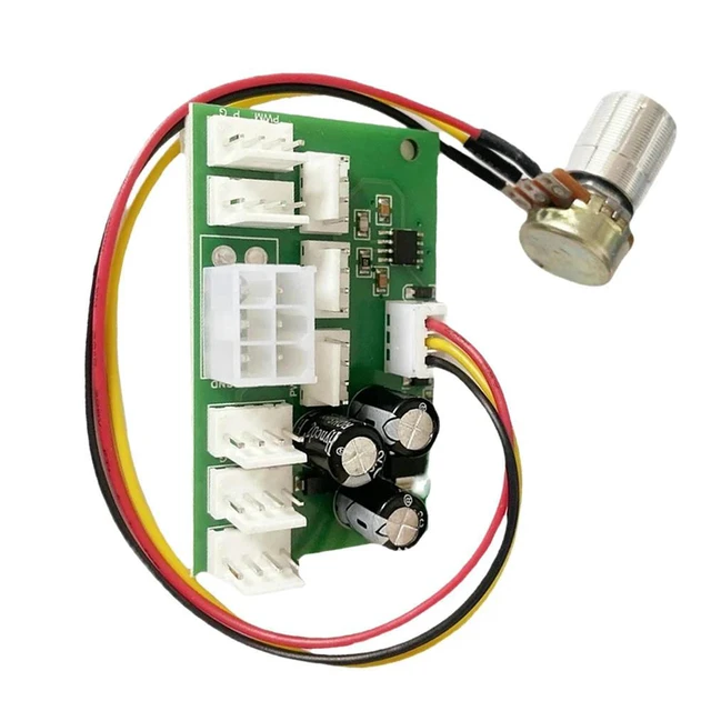 Alt view image 4 of 4 - DC12V Fan Speed Controller 3/4-Wire PWM Fan Controller Board 8-Way High Power Standby 0.015A 25khz for Computer Case Fan
