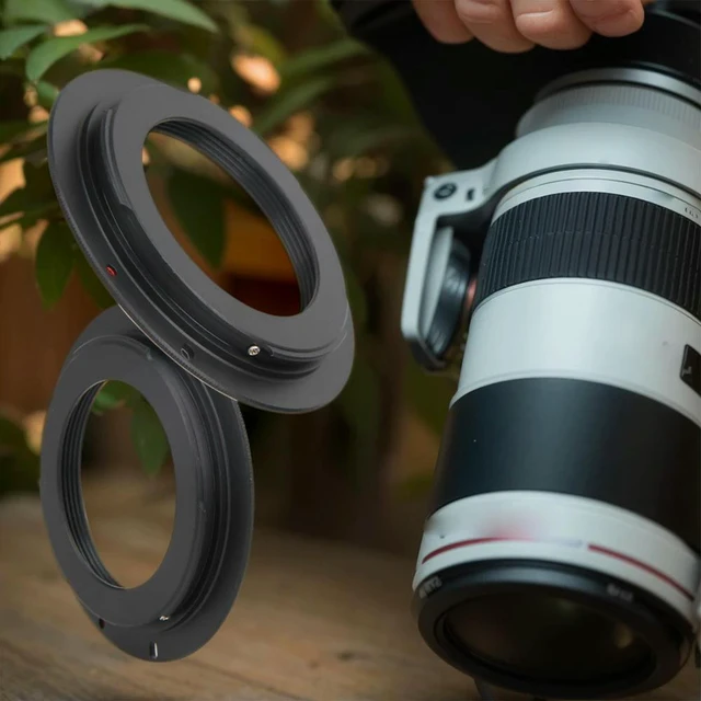 Alt view image 4 of 4 - M42 Screw Lens Adapter Universal Camera Mount Adapter Rings Screw Mount Lens for EOS Body Bayonet Adapter