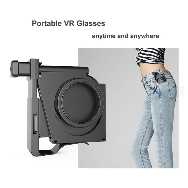 Alt view image 3 of 3 - Foldable 3D Glasses Plastic 3D Virtual Reality VR Glasses Kits Foldable Virtual Reality VR Glasses for Android/iOS Mobile Phone