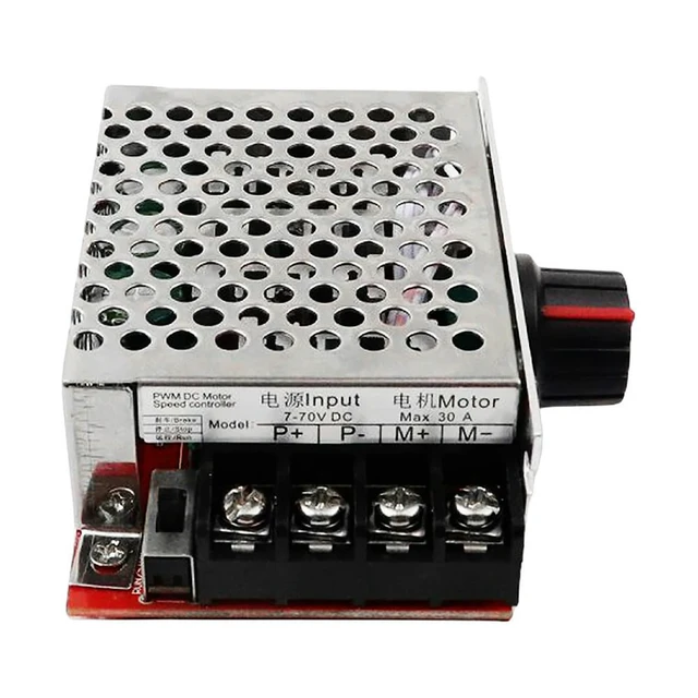 Alt view image 3 of 4 - 7-70V PWM DC 30A Variable Speed Regulator Governor Switch High Power Motor Speed Control Regulator Motor Speed Controller