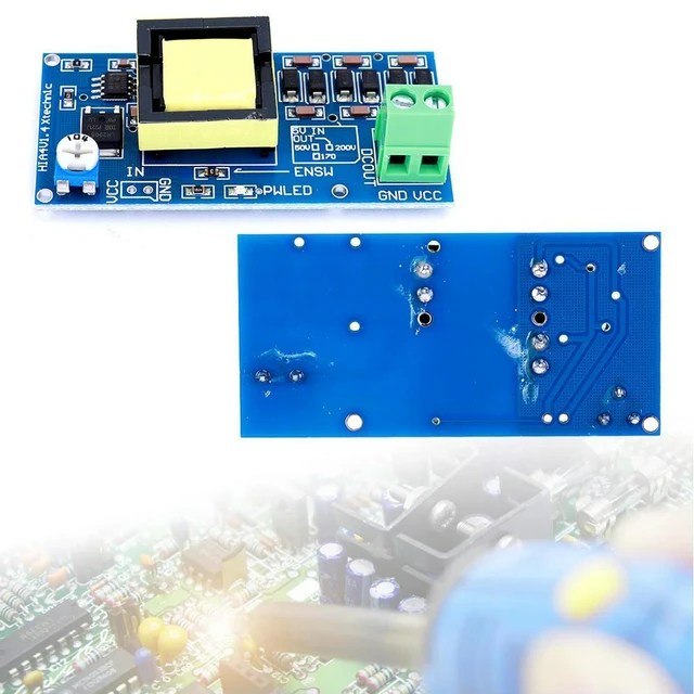 Alt view image 3 of 4 - High Voltage Capacitor Charging Power Supply Module 5V-12V Step Up To 300V-1200V DC-DC Boost Power Module Adjustable Power