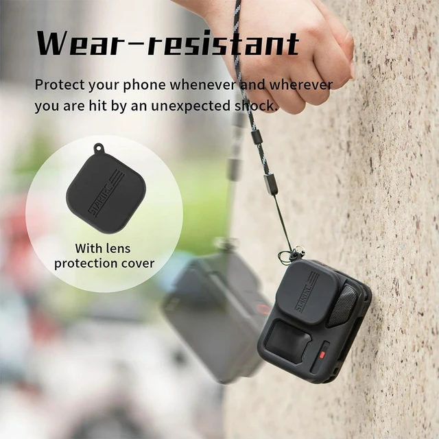 Alt view image 6 of 7 - For Ace Pro 2 Silicone Protective Case Cover Anti-Scratch Frame Case Lens Cap for Ace Pro 2 Action Accessories