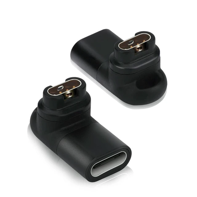 Alt view image 2 of 7 - 90 Degree 3D Elbow Power Charger Connector Data Transmission Charging Power Adapter Replacement for Garmin Fenix 6/6S/6X/5/5S/5X