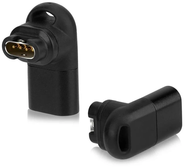 Main image of 90 Degree 3D Elbow Power Charger Connector Data Transmission Charging Power Adapter Replacement for Garmin Fenix 6/6S/6X/5/5S/5X