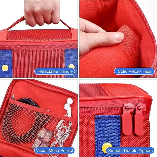 Alt view image 2 of 6 - Large Carrying Protective Case Anti-Scratch Travel Bag Portable Carrying Case for NS Switch/Switch OLED Game Accessories