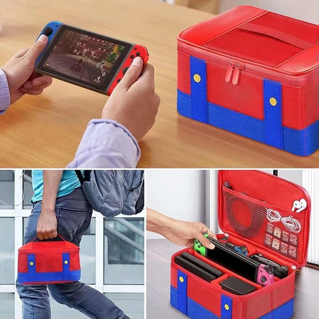 Alt view image 4 of 6 - Large Carrying Protective Case Anti-Scratch Travel Bag Portable Carrying Case for NS Switch/Switch OLED Game Accessories
