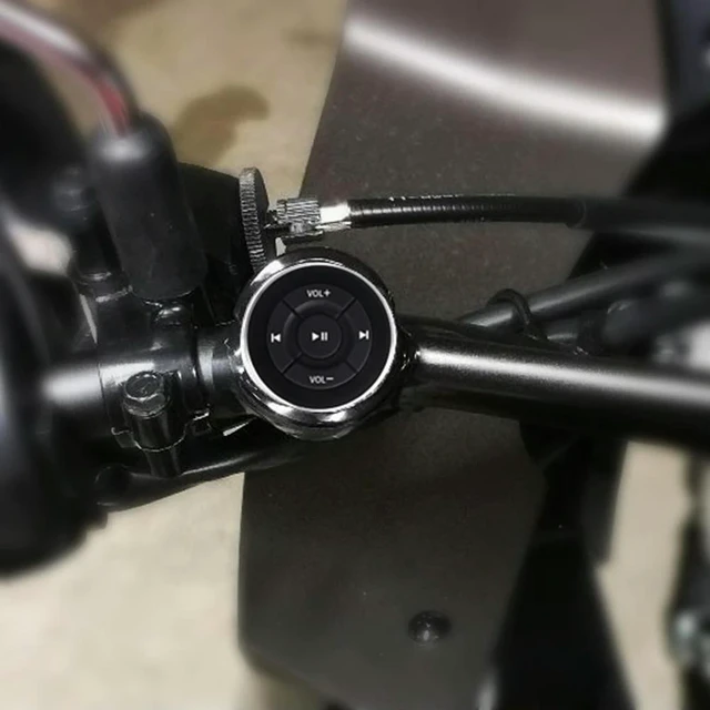 Alt view image 3 of 3 - Wireless Media Button Mobile Phone Music Playback Remote Control for Android Motorcycle Handlebar Media Remote Controller
