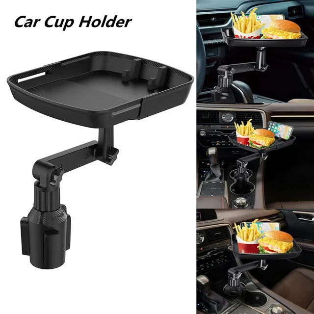 Main image of Universal Car Cup Holder Tray Adjustable 360 Degree Car Tray Table Mobile Phone Holder Mount Arm Food Table For Car Stand