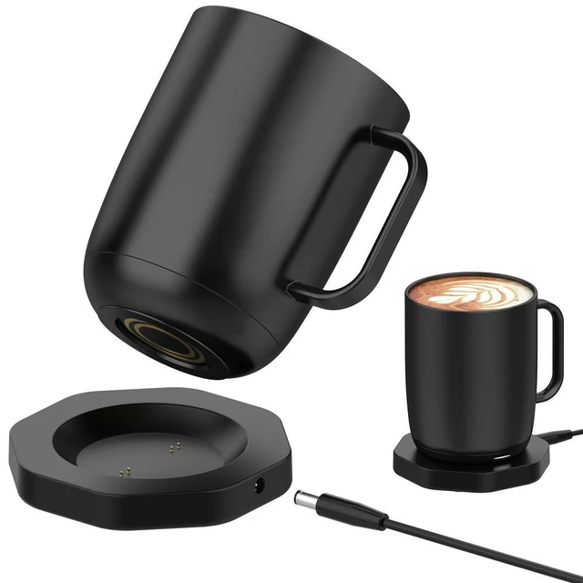 Alt view image 2 of 3 - Charging Dock For Ember Temperature Control Mug Fast Charging Dock Black Quick Power Charging Base Warmer Cup Accessories