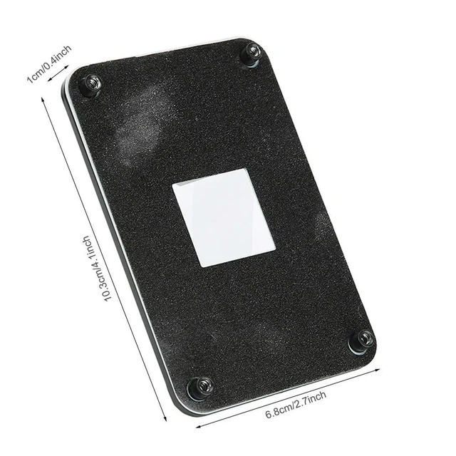 Alt view image 2 of 3 - AM4 Backplane, CPU Heatsink Bracket Backplane Backplate Back Sheet Iron Plate for AM4, AM4 Backplane Back Black