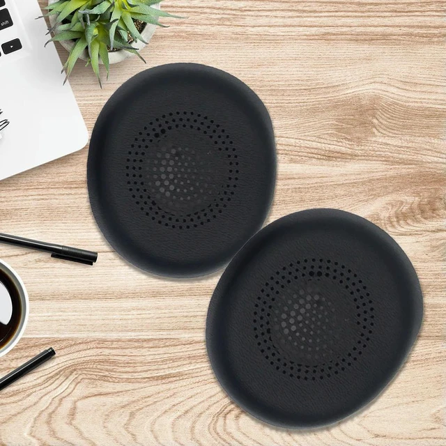 Alt view image 2 of 4 - 1 Pair Replacement Earpads Ear Pads Protein Leather Headphone Earpads Headset Ear Cushions for Jabra Evolve2 30 SE MS UC Headset