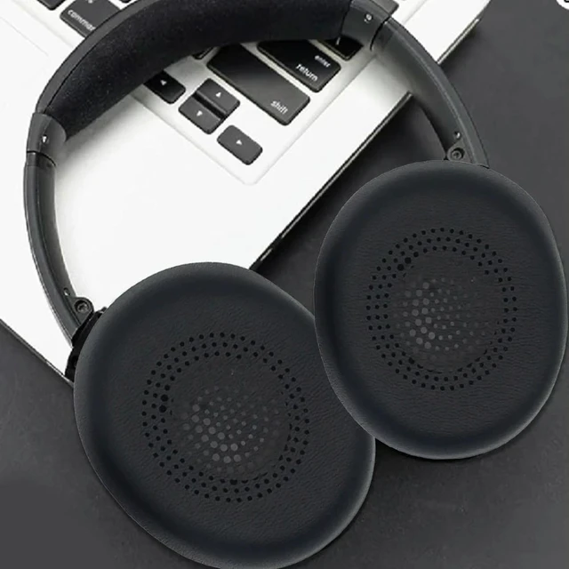 Alt view image 3 of 4 - 1 Pair Replacement Earpads Ear Pads Protein Leather Headphone Earpads Headset Ear Cushions for Jabra Evolve2 30 SE MS UC Headset