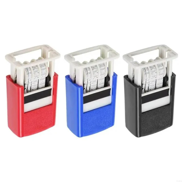 Alt view image 4 of 4 - Handheld Account Date Stamps DIY Stamping Mud Set Mini Self-Inking Stamps For Scrapbooking Office Supplies