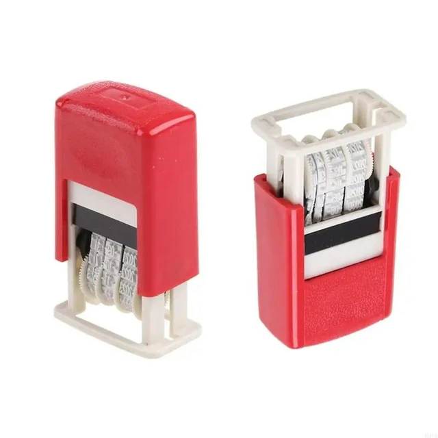 Alt view image 3 of 4 - Handheld Account Date Stamps DIY Stamping Mud Set Mini Self-Inking Stamps For Scrapbooking Office Supplies