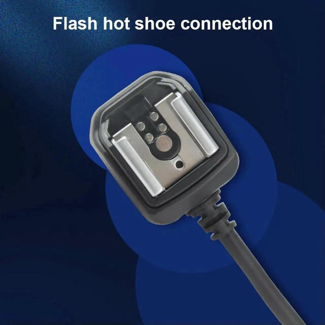 Alt view image 2 of 3 - OC-E3 Off Camera Flash Camera Extension Cord Flash Sync Focus Cable Cord Remote Focus Cable for Flashlight for