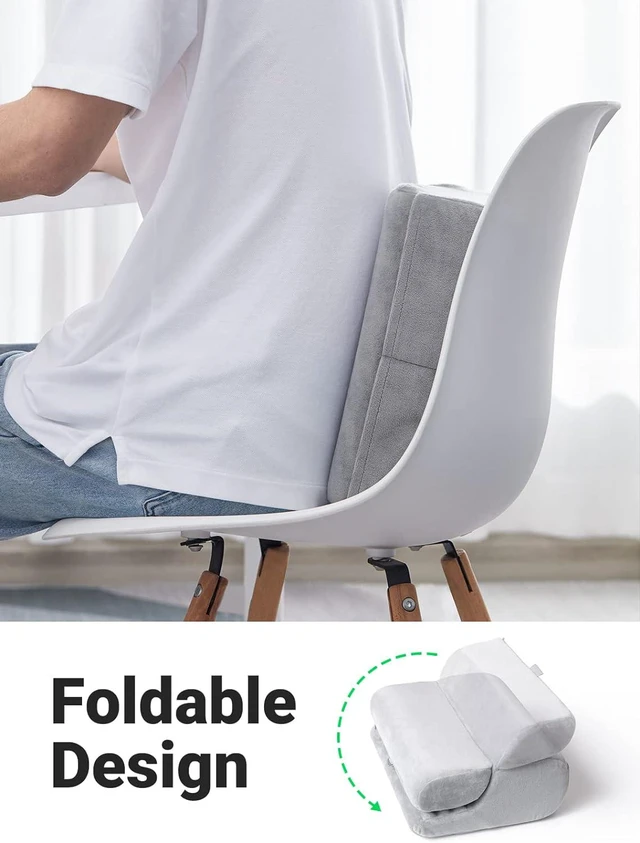 Alt view image 5 of 7 - Tablet Pillow Stand for Lap Soft Holder Bed with 3 Viewing Angles Adjustable Home Office Accessories Compatible with iPad Pro 13 12 11 10.5 Air Mini 5 4 3 2 Phone 16 15 14 E-Reader Grey