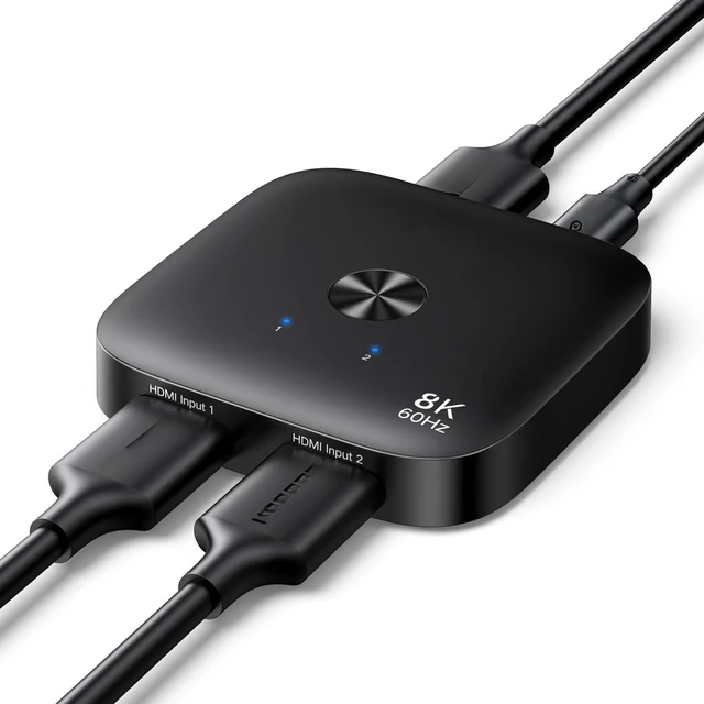 Main image of HDMI 2.1 Switch 2 in 1 Out 8K@60Hz Ultra HD Supports 4K@240Hz 4K@120Hz VRR HDR10+ Dolby Atmos 48Gbps HDMI Switcher Compatible with Switch/Switch 2 PS5 Xbox Roku Firestick Apple TV