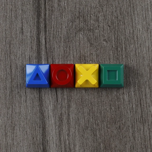 Alt view image 3 of 7 - Metal Game Console Arrow Keys - Full Alloy Custom Keycaps Set for Mechanical Keyboards, Personality Design for Gaming & Stress Relief (Color 4pcs)