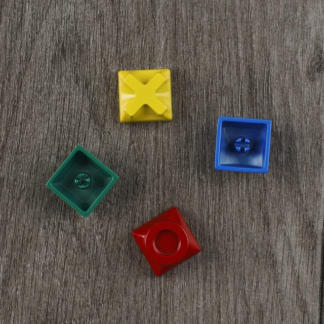 Alt view image 4 of 7 - Metal Game Console Arrow Keys - Full Alloy Custom Keycaps Set for Mechanical Keyboards, Personality Design for Gaming & Stress Relief (Color 4pcs)