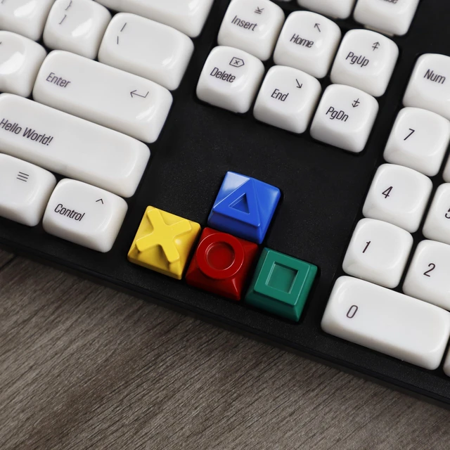 Main image of Metal Game Console Arrow Keys - Full Alloy Custom Keycaps Set for Mechanical Keyboards, Personality Design for Gaming & Stress Relief (Color 4pcs)