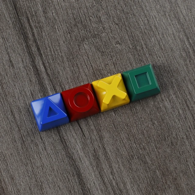 Alt view image 6 of 7 - Metal Game Console Arrow Keys - Full Alloy Custom Keycaps Set for Mechanical Keyboards, Personality Design for Gaming & Stress Relief (Color 4pcs)