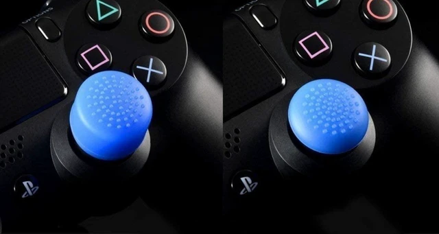 Alt view image 3 of 6 - Pack of 8 pcs Analog Controller Gamepad Raised Antislip Thumb Stick Grips Thumbsticks Joystick Cap Cover for PS5, PS4, PS3, Switch Pro, Xbox one, Xbox 360, Wii U, PS2 Controller (Blue)