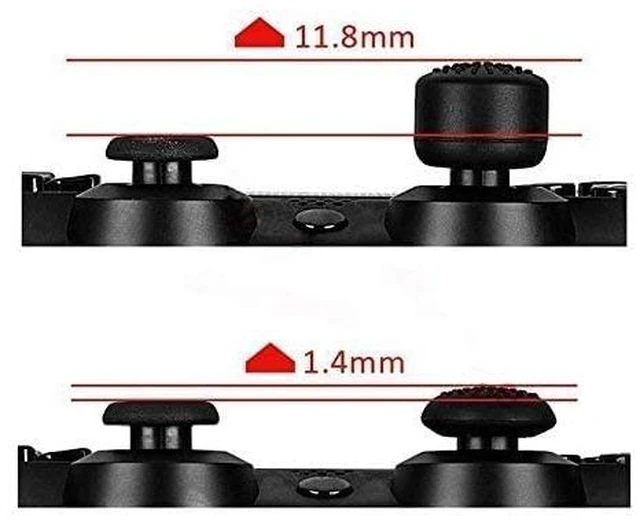 Alt view image 6 of 6 - Pack of 8 pcs Analog Controller Gamepad Raised Antislip Thumb Stick Grips Thumbsticks Joystick Cap Cover for PS5, PS4, PS3, Switch Pro, Xbox one, Xbox 360, Wii U, PS2 Controller (Blue)