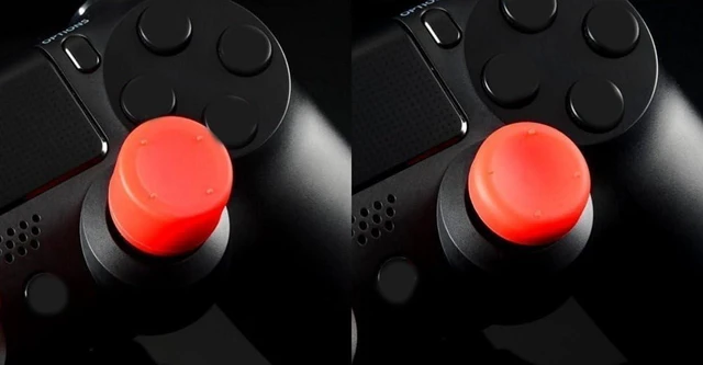 Alt view image 7 of 7 - Pack of 8 pcs Analog Controller Gamepad Raised Antislip Thumb Stick Grips Thumbsticks Joystick Cap Cover for PS5, PS4, PS3, Switch Pro, Xbox one, Xbox 360, Wii U, PS2 Controller (Red)