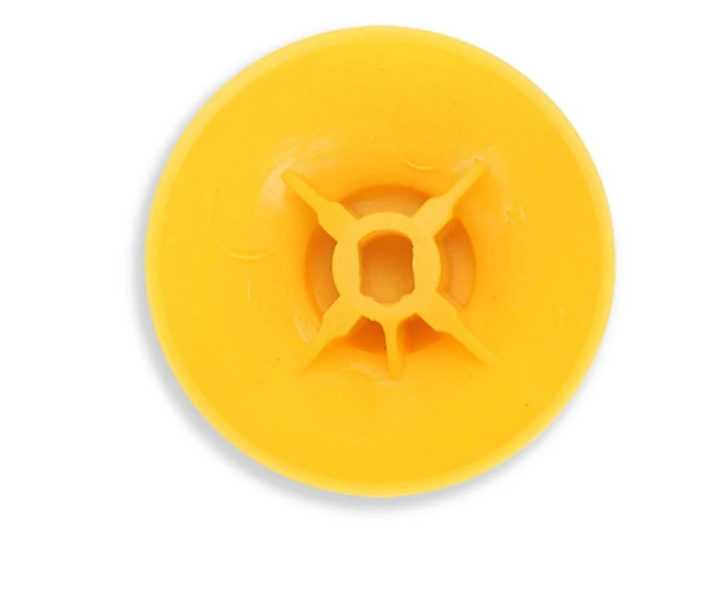 Alt view image 4 of 7 - 10 Pcs Analog Stick Joystick Thumbstick Thumb Cap Replacement for Nintendo Gamecube NGC Controller, Yellow and Grey