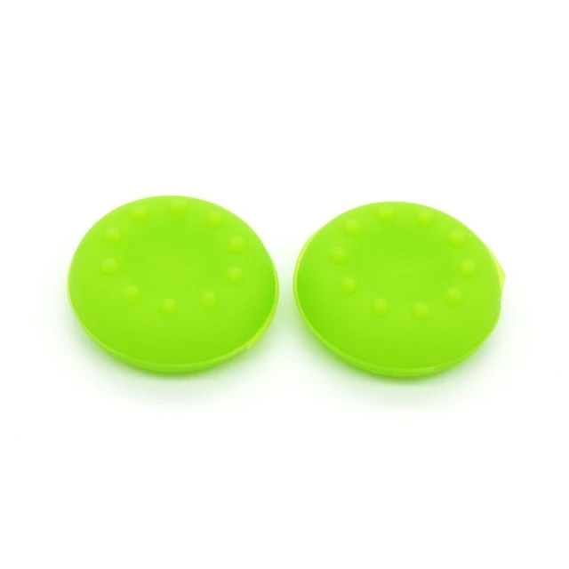 Alt view image 3 of 6 - Analog Silicone Thumb Stick Grip Joystick Caps Cover for PS4 PS3 Xbox 360 Xbox One Game Controllers (4 x Green)