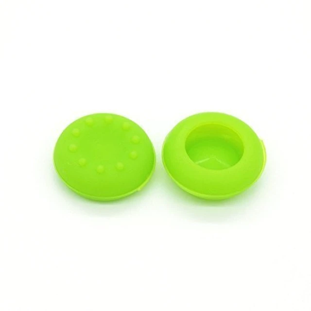 Alt view image 4 of 6 - Analog Silicone Thumb Stick Grip Joystick Caps Cover for PS4 PS3 Xbox 360 Xbox One Game Controllers (4 x Green)