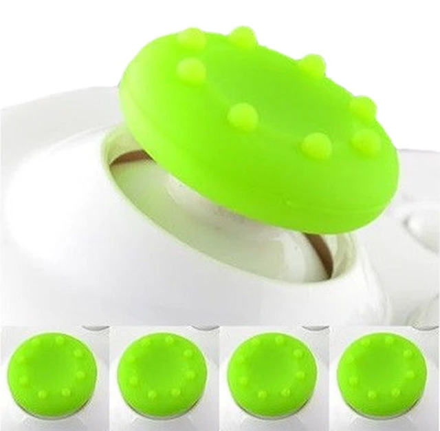 Alt view image 5 of 6 - Analog Silicone Thumb Stick Grip Joystick Caps Cover for PS4 PS3 Xbox 360 Xbox One Game Controllers (4 x Green)