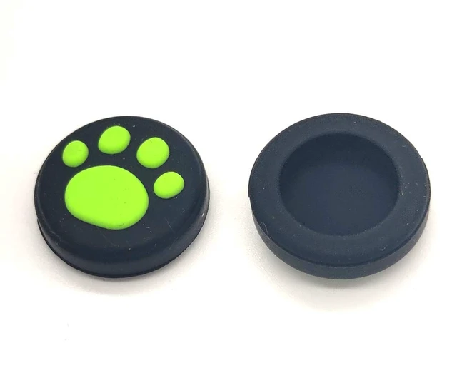 Alt view image 3 of 5 - 2 x Silicone Analog Controller Thumb Stick Joystick Grips Cap for Switch NS/Switch Lite Controller ThumbStick Cute Cat Paw Claw (Green)