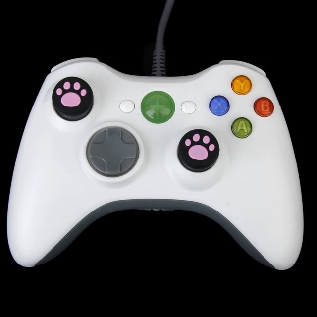 Alt view image 4 of 7 - Analog Silicone Thumb Stick Grips Cap Joystick ThumbSticks Caps Cover for PS4 PS3 Xbox One Xbox 360 PS2 Game Controllers (2 x Pink Cat Dog Paw)
